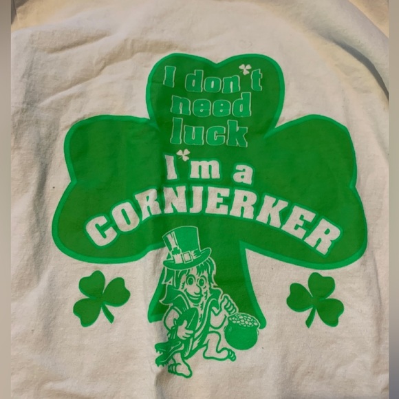 Hoopeston Cornjerkers Jerkie HAHS Long Sleeve T-Shirt I Don’t Need Luck Adult S - Picture 4 of 5